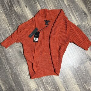 Thesis Rust Knit Cardigan S NWT Boho Cottagecore Cozy Fall Layer Sweater